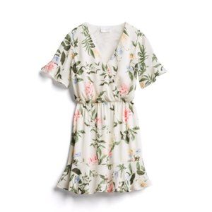NWOT French Grey Summer Floral Dress